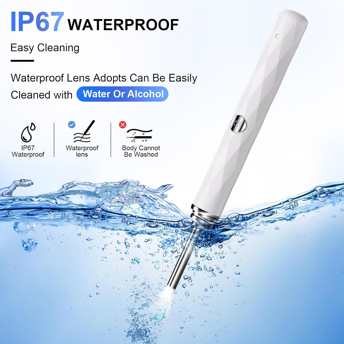 High-Definition Ear Wax Removal, Wireless Ear Cleaner with Camera and Light, Rechargeable Ear Cleaning Kit