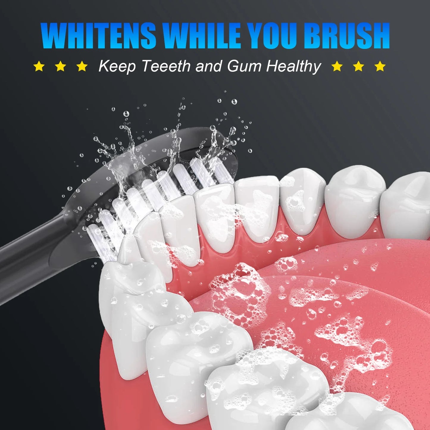 Electric Dental Calculus Remover for Adult Kids - Dental Cleaning Kit with 6 Adjustable Modes