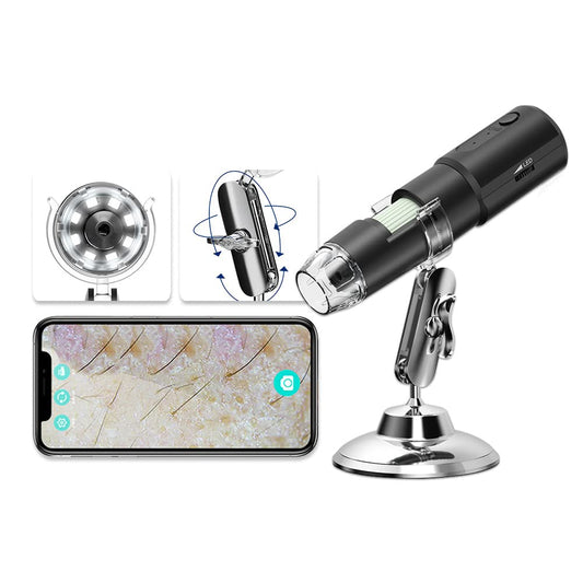 Wireless Skin Analyzer Machine Dermatoscope Scalp/Skin/Hair Follicle Detection 1000X