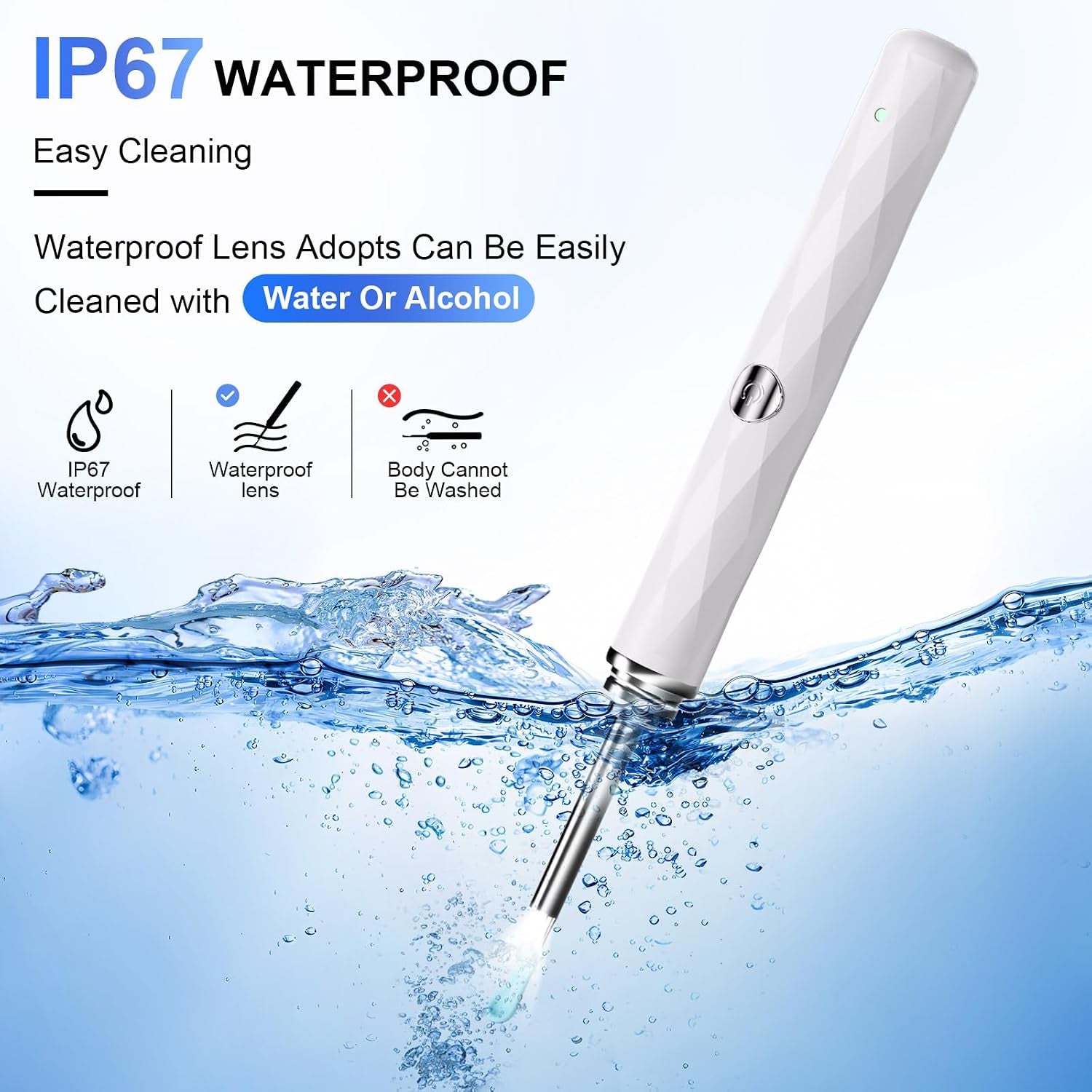 High-Definition Ear Wax Removal, Wireless Ear Cleaner with Camera and Light, Rechargeable Ear Cleaning Kit