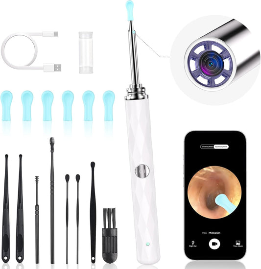 High-Definition Ear Wax Removal, Wireless Ear Cleaner with Camera and Light, Rechargeable Ear Cleaning Kit
